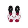 Детские кроссовки Air Jordan 6 Retro GS Carmine 2021 Белый Черный 384665-106
