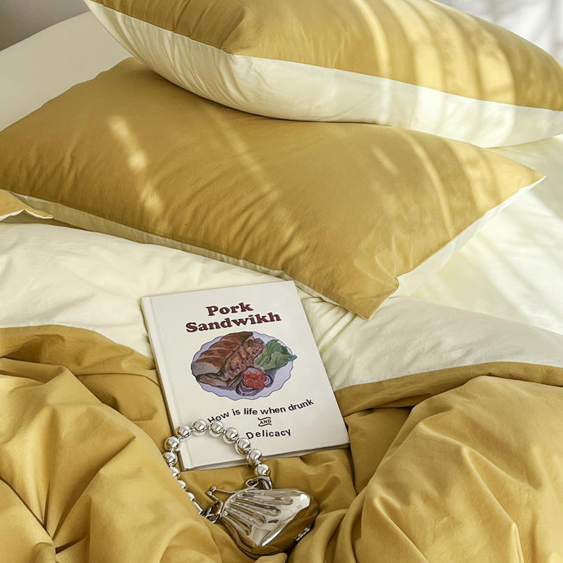 1 пара наволочек из стираного хлопка 48*74 наволочки для кровати бытовые простые мягкие пылезащитные декоративные подушки чехлы Ins