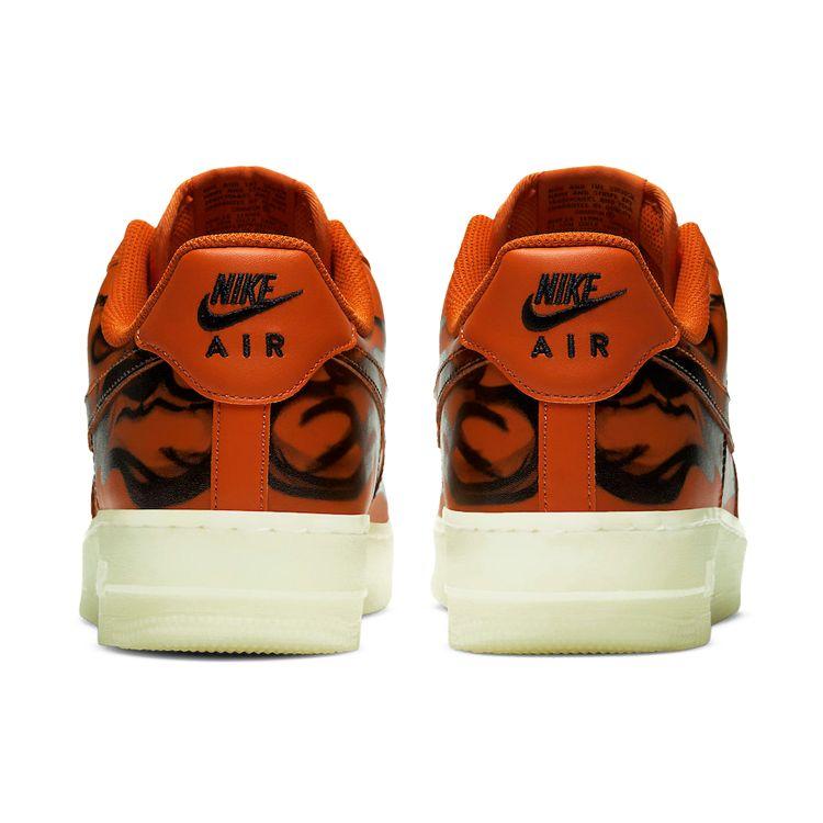 Nike Кроссовки унисекс Air Force 1 Low Orange Skeleton Unisex Starfish White Black CU8067-800