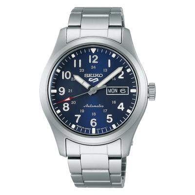 [Часы Seiko] Мужские 5 Sports Field "Sports Style" Серебряные часы SBSA113
