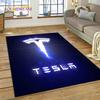 3D Печать Ковер с Логотипом Автомобиля Tesla для Спальни Гостиной Домашнего Дивана Декор, Игровой Большой Декоративный Коврик для Пола, Нескользящий