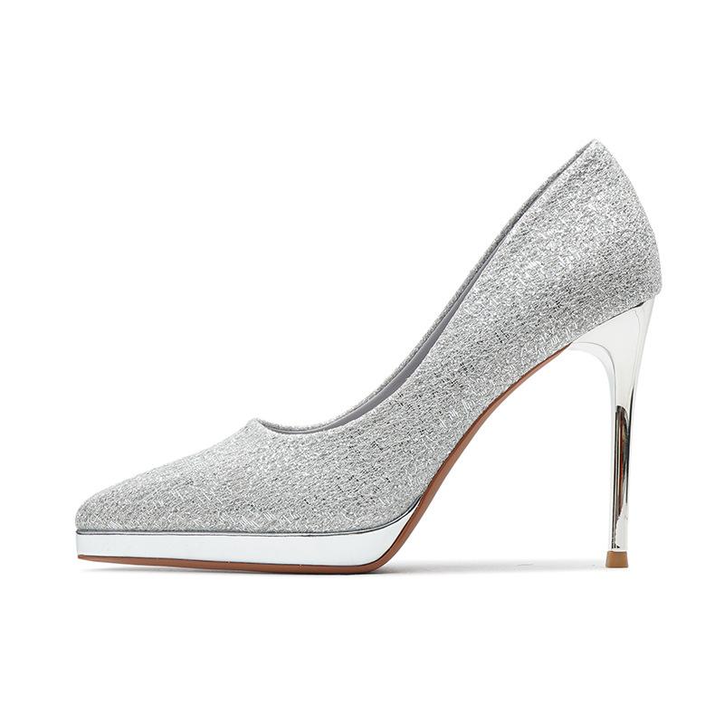 Сексуальные туфли на высоком каблуке для женщин весна и осень новые водонепроницаемые туфли на шпильке с острым каблуком