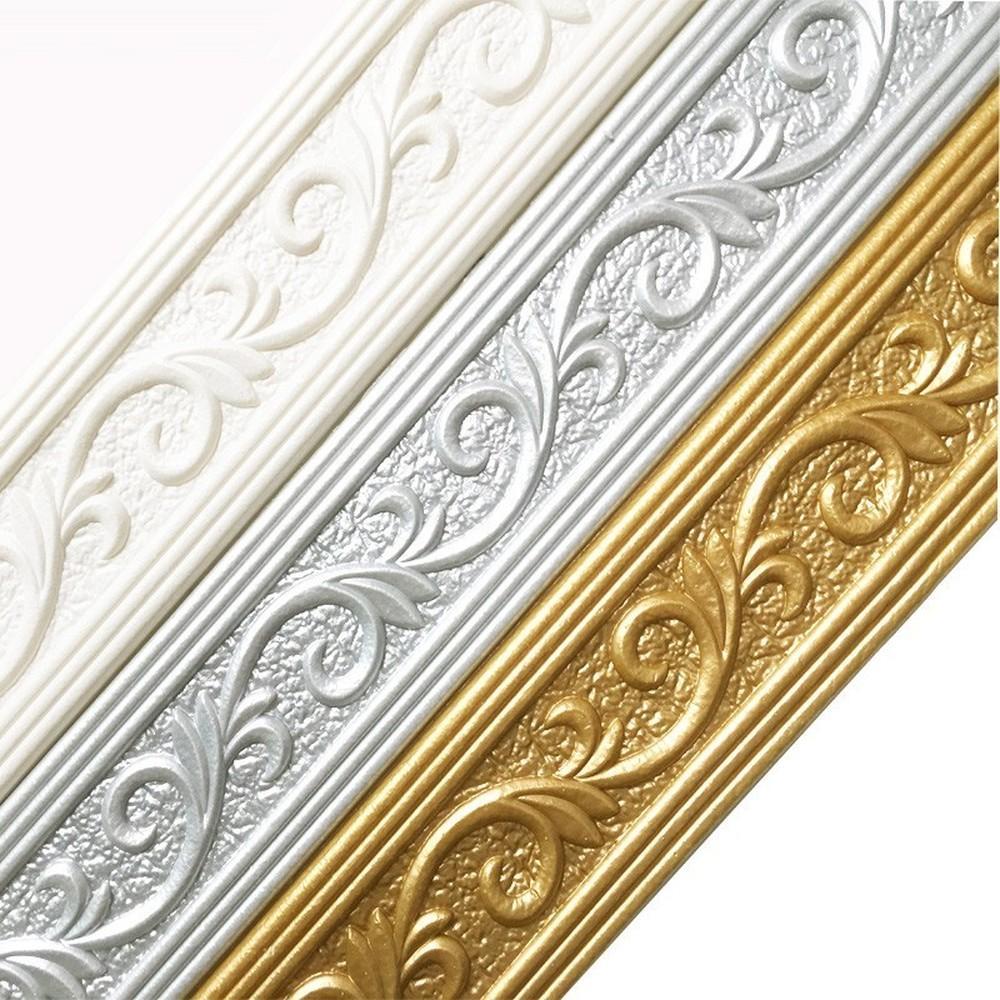 3D линия отделки стены, плинтус, бордюр, обои, стикер на стену, самоклеящийся водонепроницаемый плинтус для украшения дома