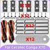Совместимость для ( Cecotec Conga X70 ) Вакуумные детали Основной ролик Боковая щетка Пылесборник Фильтр Тряпка для швабры Аксессуары