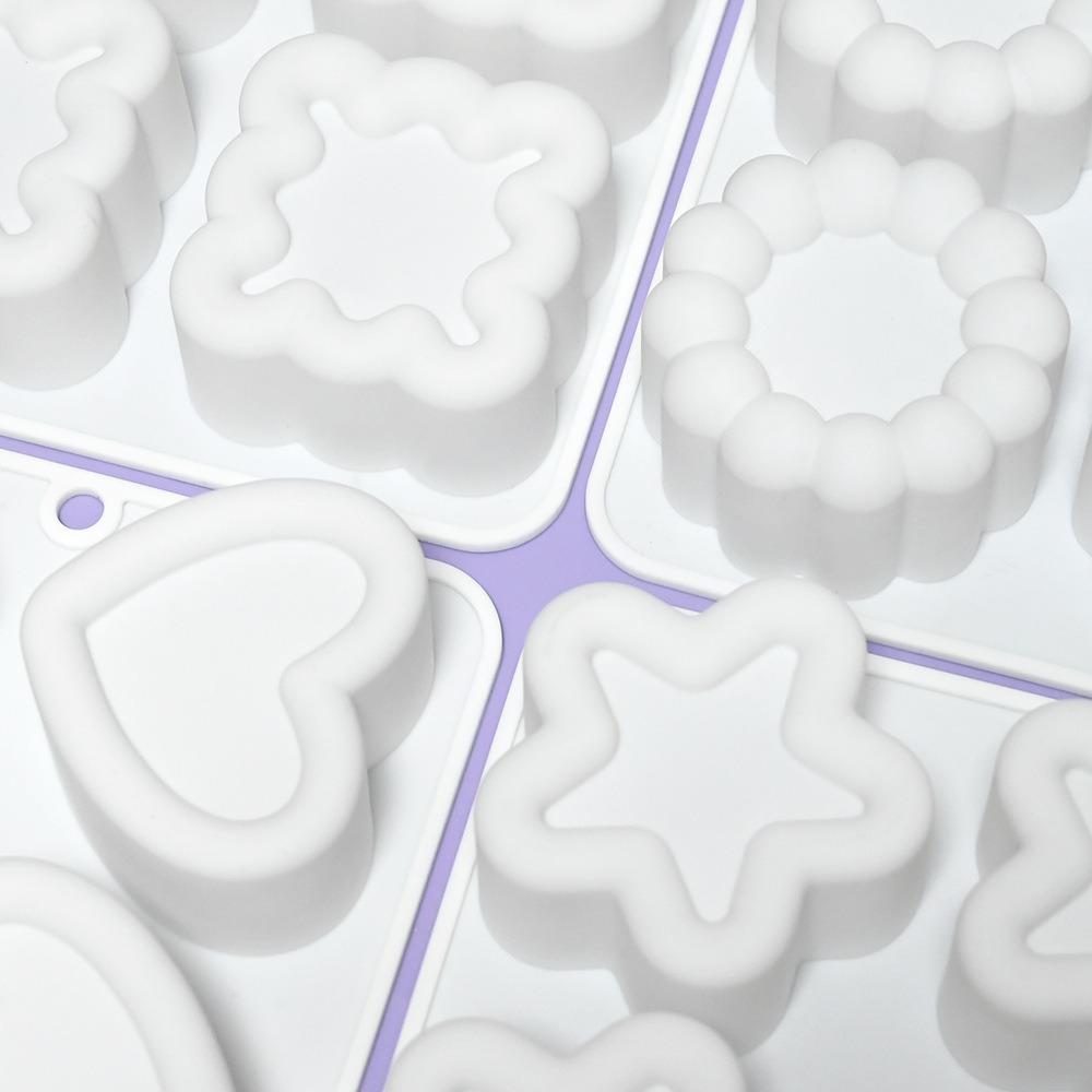 Star Shapes Jelly Mold Versatile Candles Mold DIY Candles Mousse Silicone Mold Valentine's Day