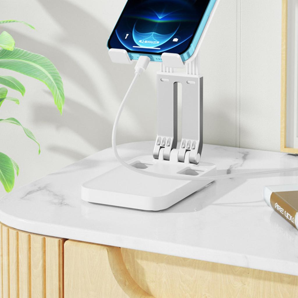 Foldable Adjustable Phone & Tablet Stand (K15) – White