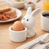 Smooth Ceramic Egg Cup Stable Easter Egg Tray Cup Eggs Display Rack Rabbit Eggs Cup  Easter Decor