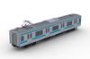 PLUM Scale JR East 209 Series DC Electric Train Moha 209 Display Unpainted Plastic PP178 Plakit-Extra 1/80 Type, Keihin-Tohoku Color, & 208, Model,
