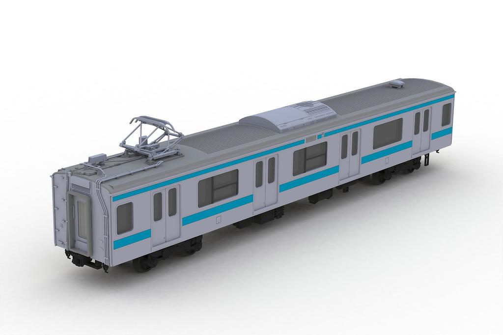 PLUM Scale JR East 209 Series DC Electric Train Moha 209 Display Unpainted Plastic PP178 Plakit-Extra 1/80 Type, Keihin-Tohoku Color, & 208, Model,