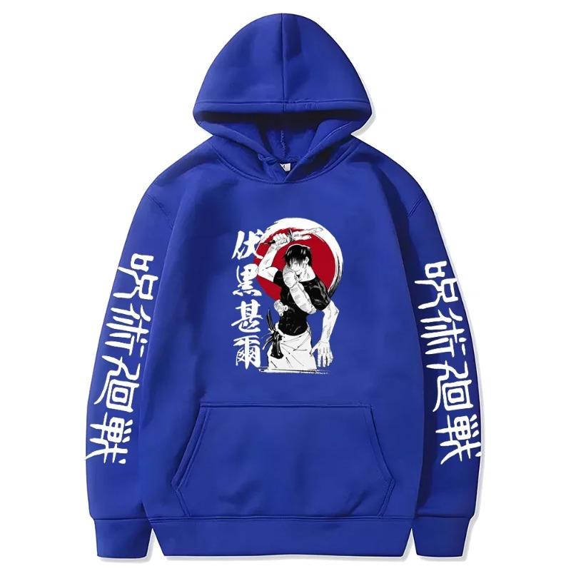 Fushiguro Toji Printed Hooded Anime Jujutsu Kaisen Sweatshirt Men Women Casual Hoodies Harajuku Unisex Comfortable