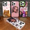 Милый Чехол для Телефона Bratz с Куклой для iPhone 16 15 14 13 12 11 Pro Max X XR XSMAX 8 7 Plus Матовый Ударопрочный Задний Чехол