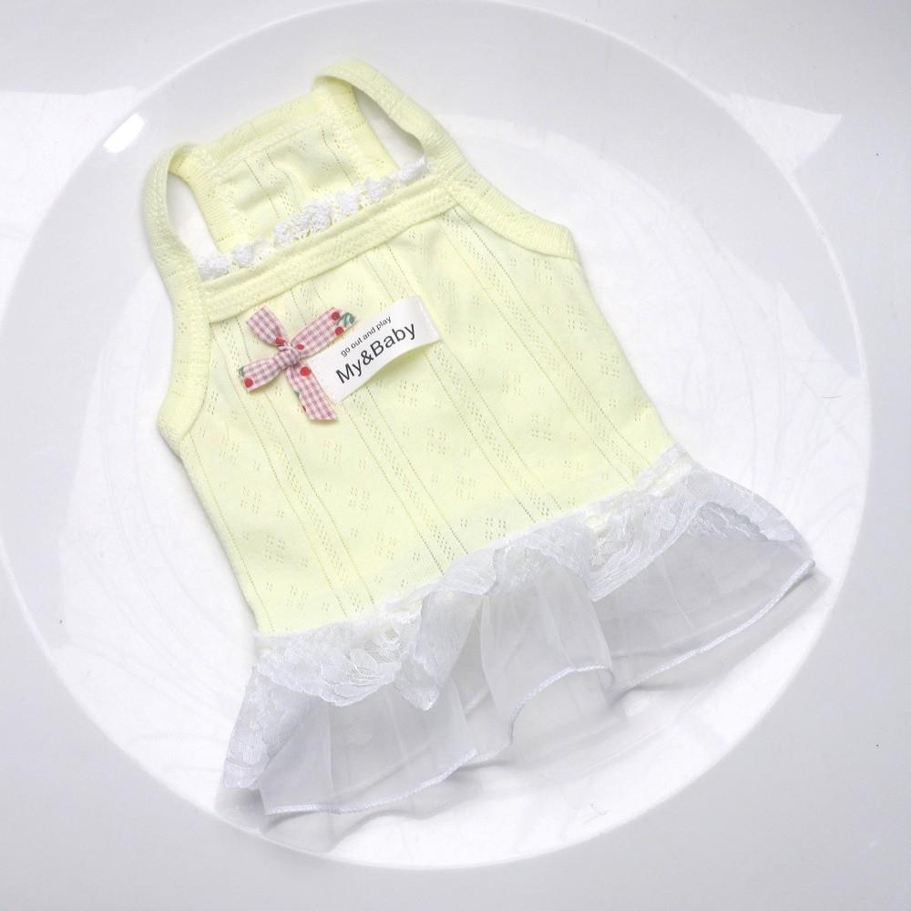 Polyester Pet Dog Dress Comfortable Breathable Dog Vest New Dog Clothes Daily Pet Wear