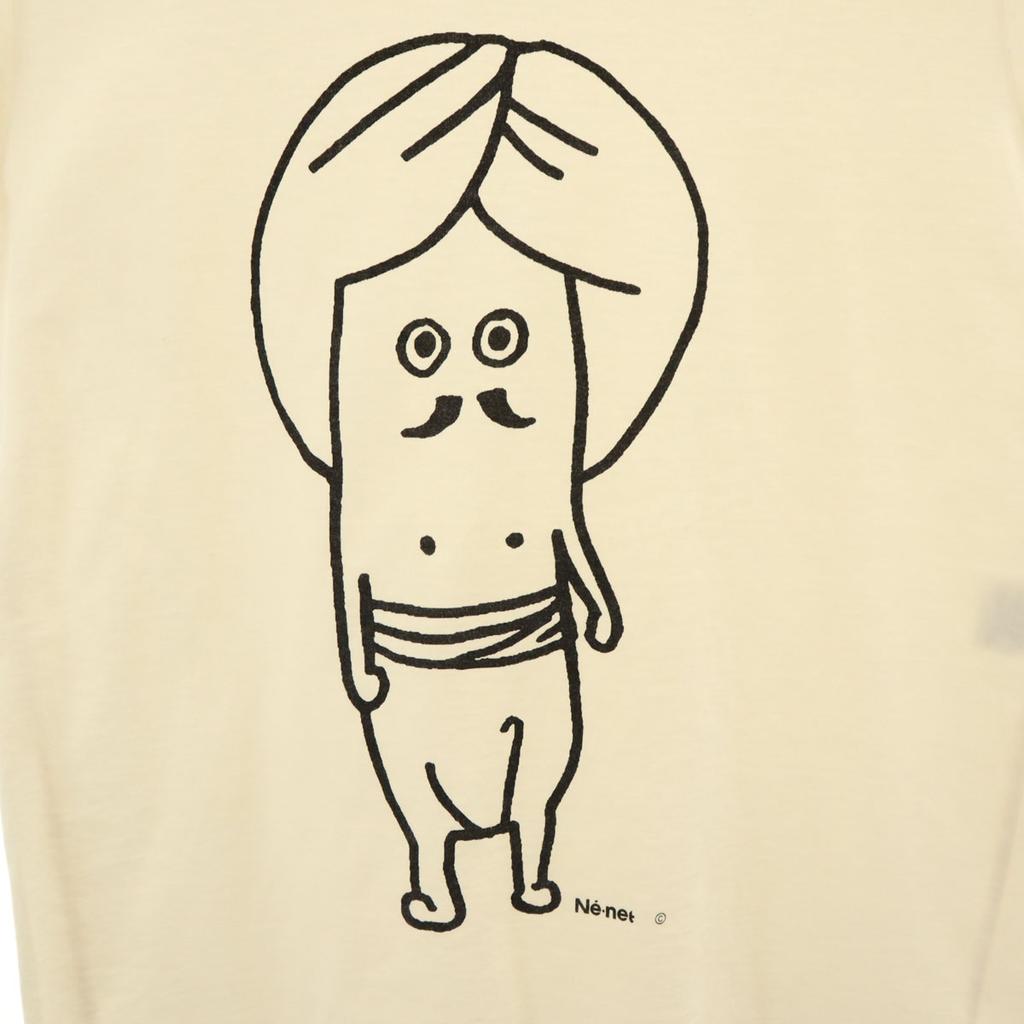 Ne-net сделано в Японии Футболка с коротким рукавом 3 кремовый Tabata-san Мужская Б/У