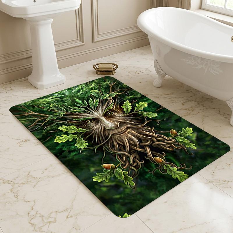Green Man Living Room Nonslip Area Rug Soft Carpet For Bedroom Game Playroom Sofa Office Home Decor Doormat Christmas Gift