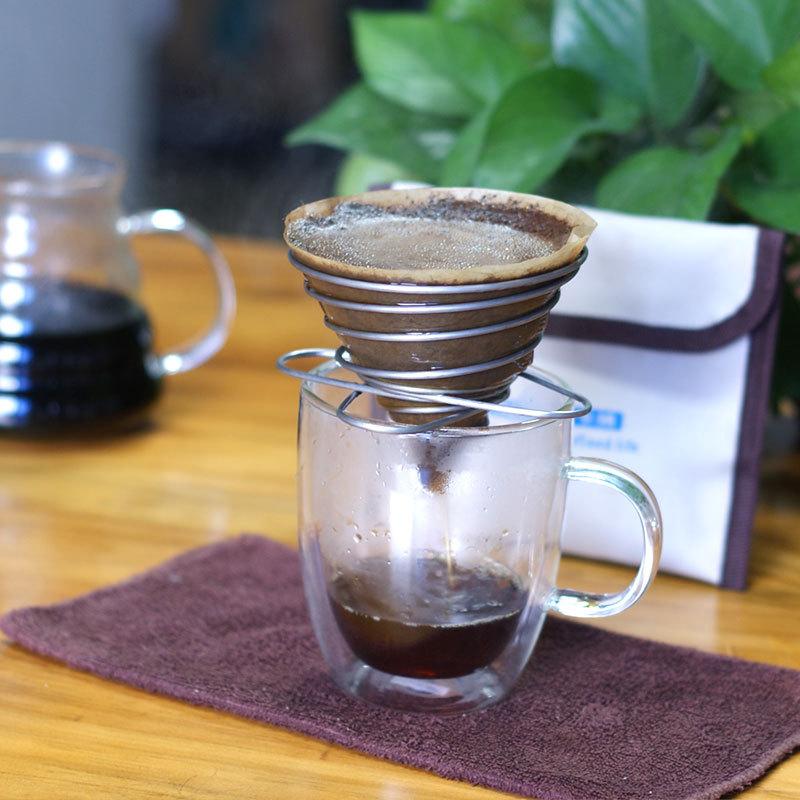 1/2/3 шт. Складная чашка-фильтр для кофе на открытом воздухе, портативная мини-кофеварка-эспрессо, капельница из нержавеющей стали, прямая поставка