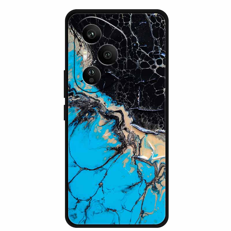 Чехол для Honor 400 Pro 5G Чехол для Honor 400 5G Силиконовая задняя крышка с мраморной раскраской Чехлы для Honor 400 Pro/ 400 Черный ТПУ Чехол 400 Pro 5G