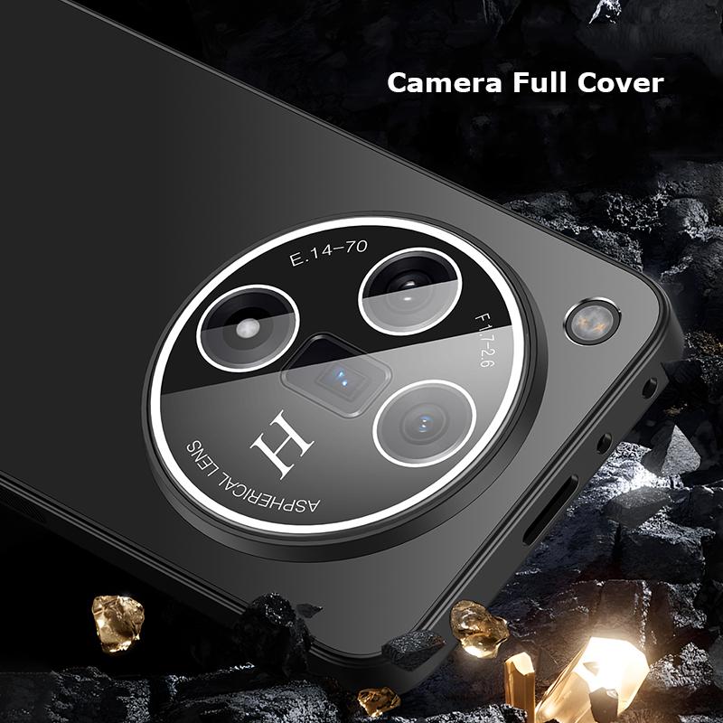 Для Oppo Find X7 X6 Pro Ultra Dazzle Plating PC Shell Camera Full Cover с пленкой для объектива Super Anti Drop Silica gel Edge Anti-slip Case Protector