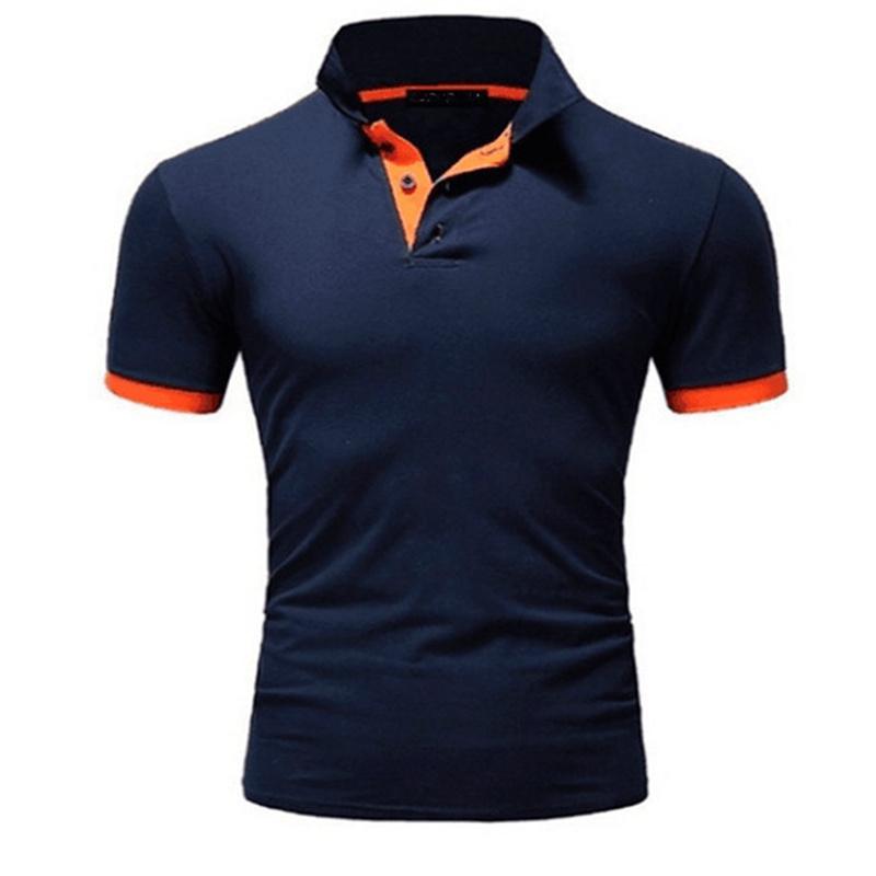Мужская тонкая футболка больших размеров, повседневная футболка-поло с коротким рукавом, однотонный спортивный топ, мужские белые и черные футболки с лацканами