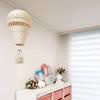 Nordic Hand-woven Rattan Small Hot Air Balloon Kids Room Wall Hanging Decors Nursery Craft Decorations Photo Props Gifts