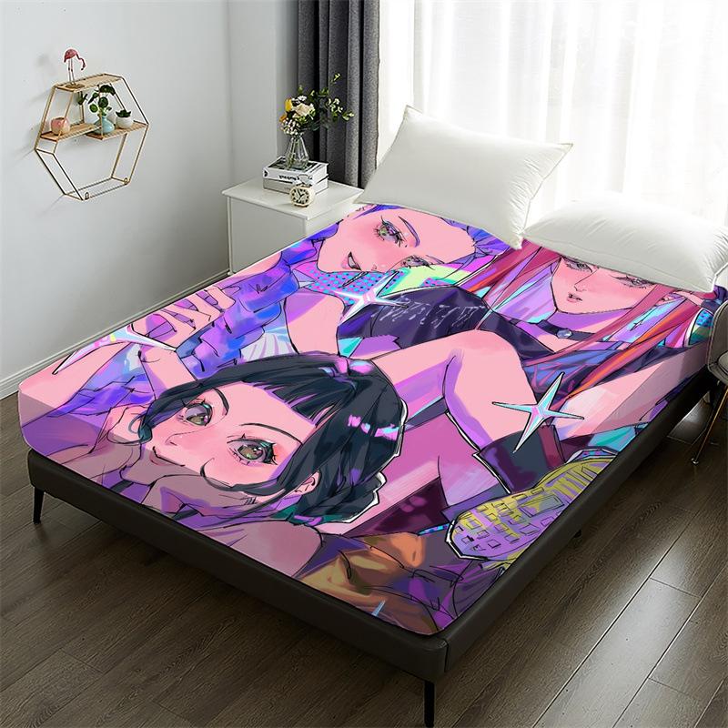 Cartoon W Onder Girls Printed Fitted Sheet Girl Fans Kp Op Bedding Set with Pillowcas Adult Children Bedroom Bed Cover Set