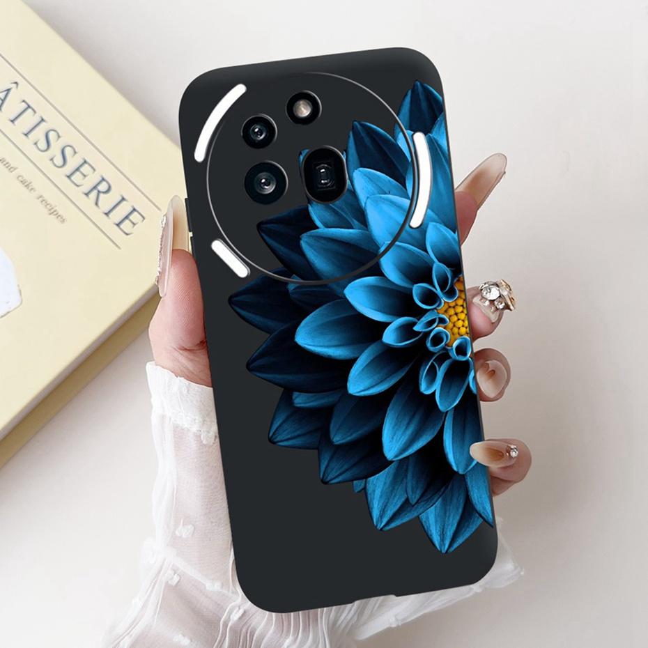 Красивый Цветочный Чехол Для Nothing Phone (3a) Черный силиконовый мягкий чехол-бампер для Nothing Phone 3a / 3a Pro