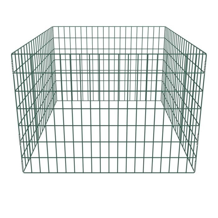 VidaXL Bac à compost carré en maille de jardin 100 x 100 x 70 cm