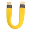 Кабель USB C - USB C длиной 5,3 дюйма, штекер-штекер, 100 Вт 5 А, быстрая зарядка, кабель Type C - Type C для передачи данных