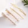 Korea Simple Metal Hairpins for Women Hollow Star Heart Shape Hair Clips Gold Color Hairgrip Hair Accessories