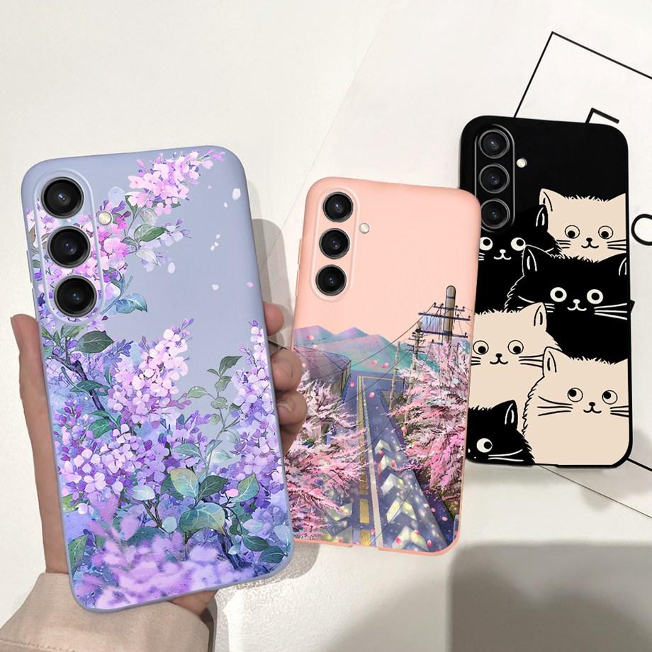 Для Samsung Galaxy A15 4G Чехол Роскошный Противоударный Задняя Крышка На Funda Samsung A15 A155F Capas Крутой Стиль Милый Мультяшный Принт Чехлы
