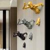Metal Wall Art Set of 3 Running Man Aluminium Metal Wall Decor Wall Hanging Home Decoration Perfect for Living