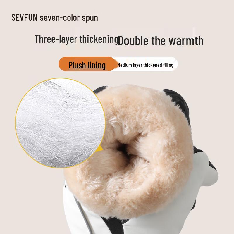 Мужские зимние теплые лыжные и мотоциклетные перчатки