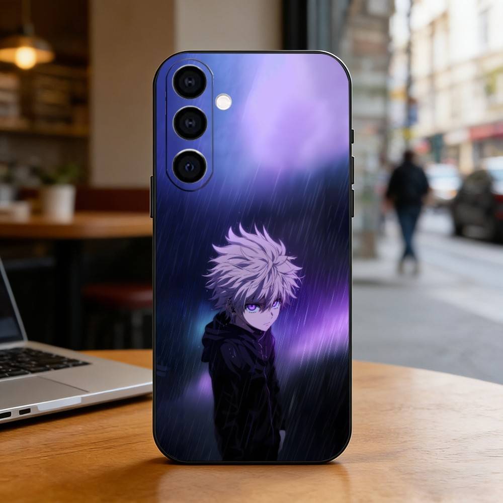 Hunter Killua Phone Case For Samsung Galaxy A73,A72,A71,A70,A53,A52,A51,Others Soft Black Cover