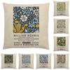 William Morris Painting Cushion Cover for Sofa Throw Pillow Cover Vintage Linen Pillow Case Home Decoration Leaf Plants Printing