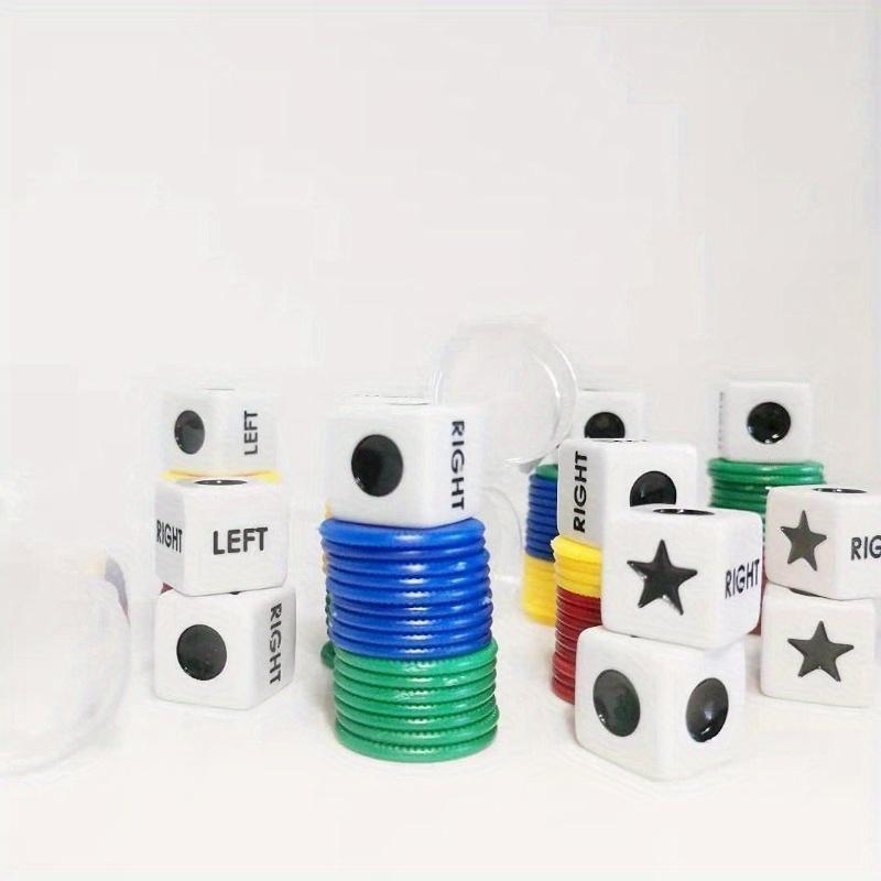 1 шт. Левая правая центральная игральная кость Набор игр Prime Набор разных цветов