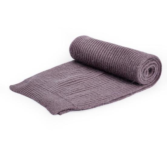 2Pcs/Set Women Hat Scarf Set Solid Color Flower Decor Elastic Knitting Basin Hat Warm Long Scarf Set Cold Weather Accessories