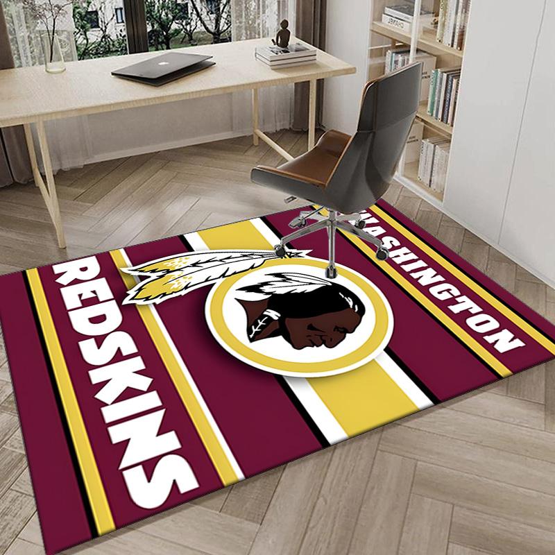 Washington Redskins Area Rug for Office, Chair Rug, Decorative Carpet Livingroom Mat, Large Size Fan gifts Christmas gifts
