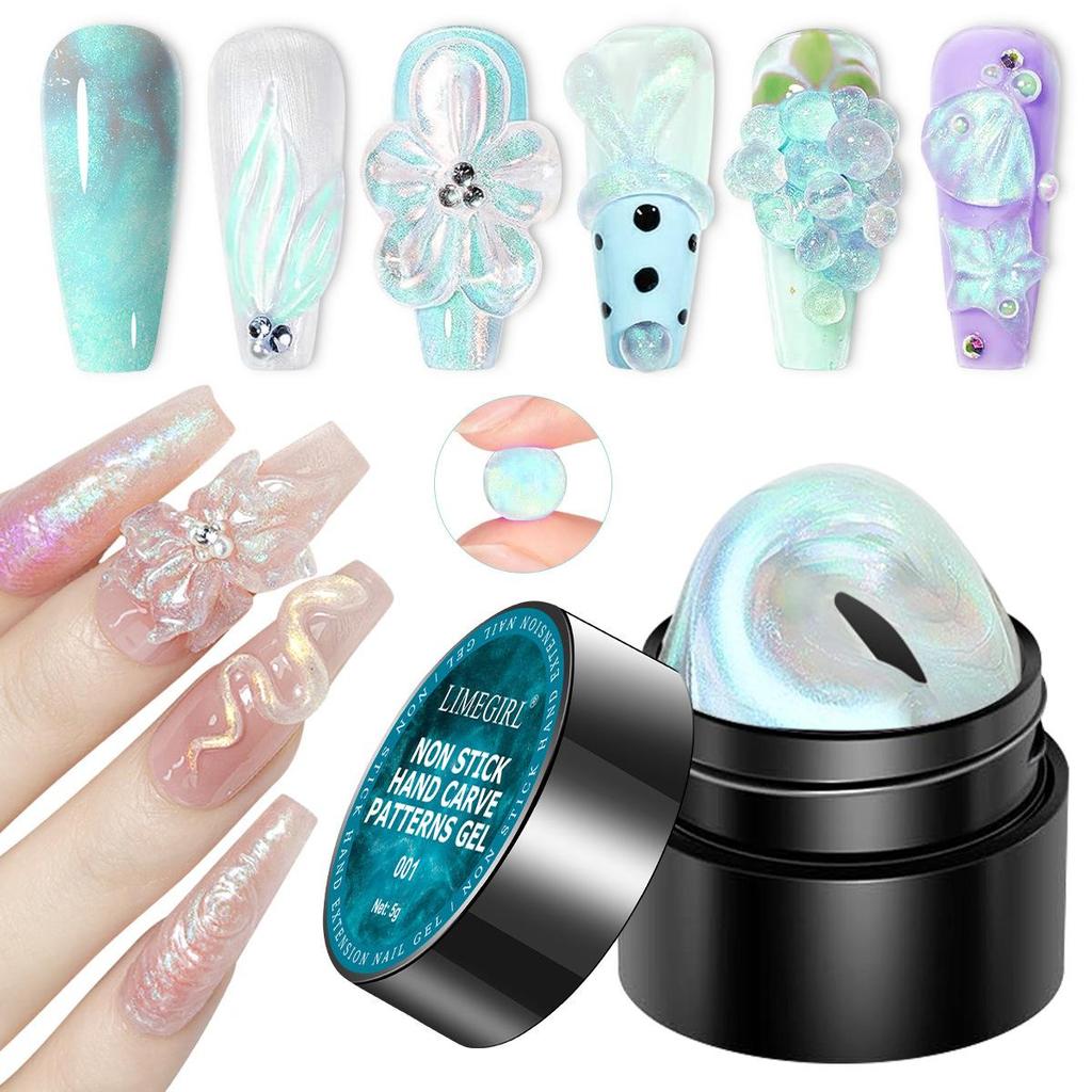 Твердый гель для ногтей - Не липкий твердый гель-конструктор для наращивания