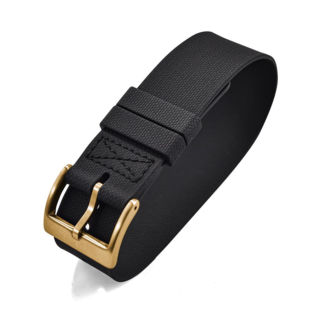 New Sports Fashion One Piece FKM Watch Strap 20mm 21mm 22mm Rubber Watch Band Wristband For Seiko Omega