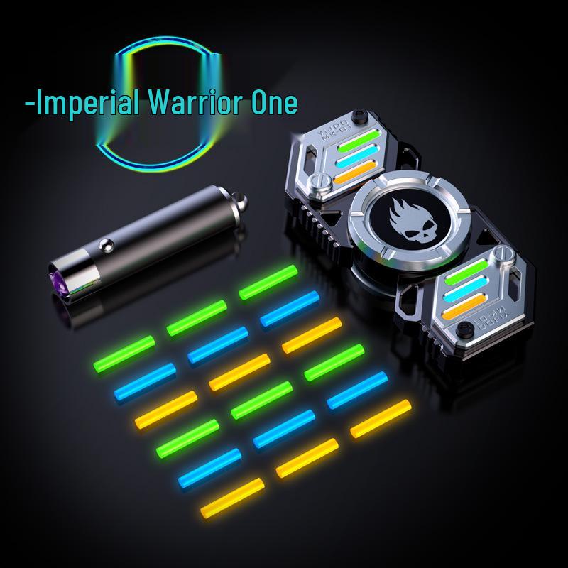 Yijue Светящийся Деформируемый Пальчиковый Гироскоп - Детская Игрушка для Снятия Стресса с Черными Технологиями