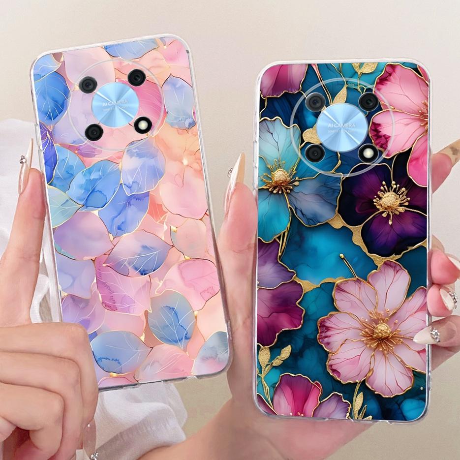 For Huawei Nova Y90 Case CTR-LX2 CTR-LX1 New Flowers Butterfly Painted Cover Soft Silicone Case For Huawei Nova Y90 NovaY90 Bags