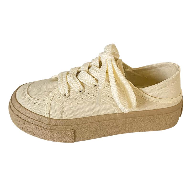 TP203 популярные двухслойные парусиновые туфли женские летние популярные ленивые туфли с одной педалью для доски ниша универсальные белые туфли
