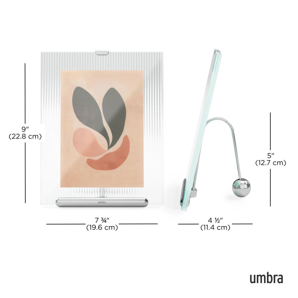 Official Umbra Flute Photo 2L Size Frame, Silver, 13x18cm,