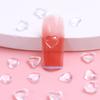 100Pcs Transparent Heart Nail Accessories Glitter Crystal Rhinestones Charms Art Supplies Manicure Materials 3D Nail Decorations