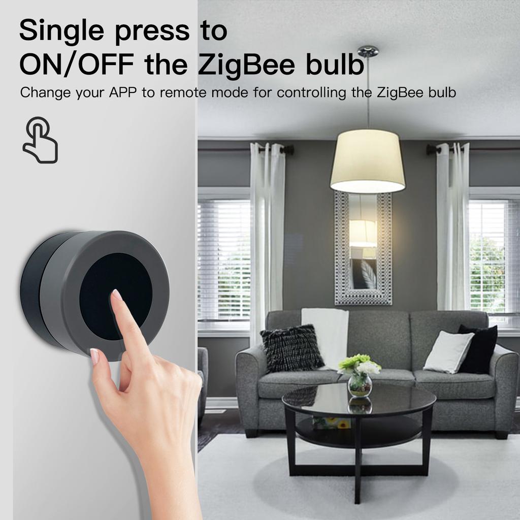 TY Zigbee Smart Knob Switch Автоматизация Беспроводной переключатель сцены Кнопка затемнения Питание от батареи
