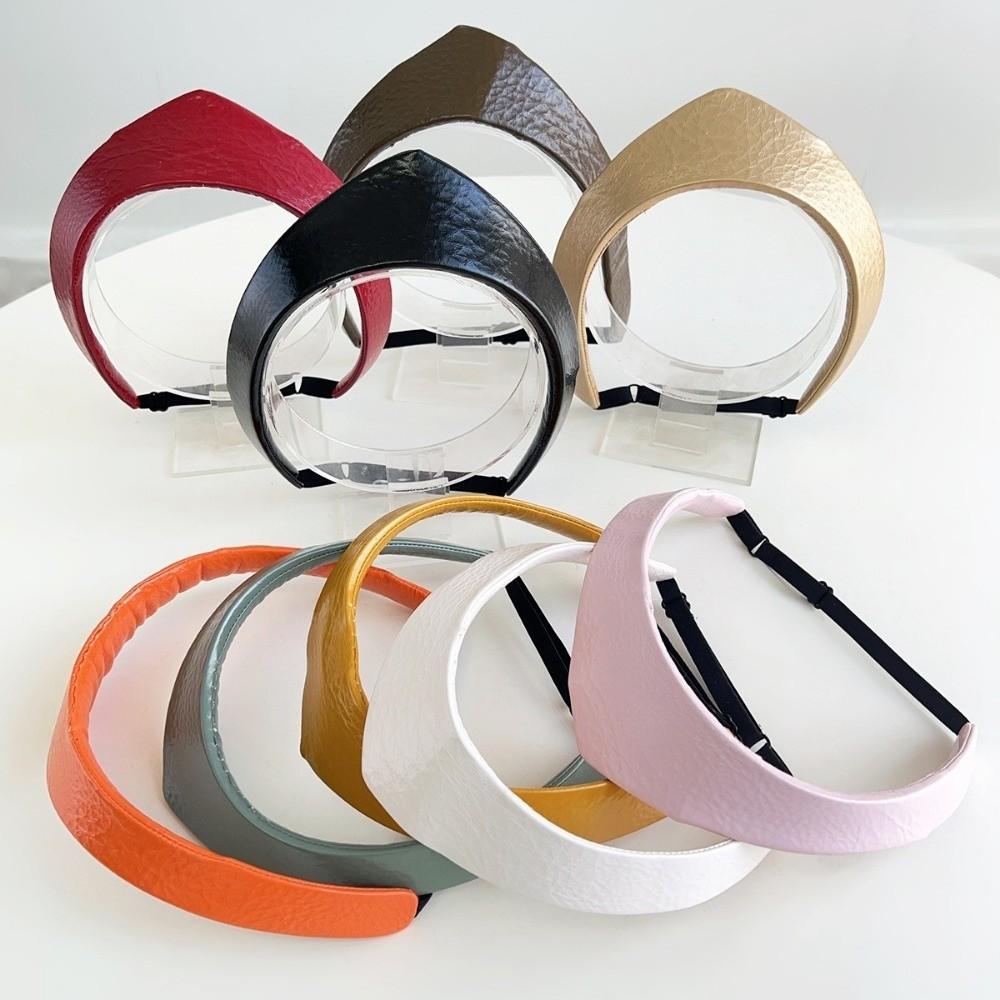 Кожаная женская повязка на голову Регулируемый обруч для волос Винтажная корона Повязка на голову Женские головные уборы