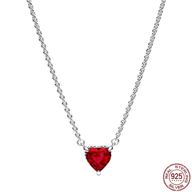 Новый стерлингового серебра 925 пробы, классический круглый кулон в форме сердца, ожерелье, подходит для оригинального Pandora, из бисера, сделай сам, женские ювелирные изделия, подарок