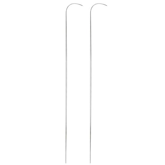 2/5 шт. иглы для бисероплетения с большим ушком, изогнутые, из нержавеющей стали, с увеличенным ушком, легко заправляющиеся иглы для бисера, иглы для изготовления браслетов, ожерелья, изготовления ювелирных изделий