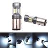 New 100W 3-Side White 6000K Ba20D 22Smd 12V-24V Hi/Lo Beam Headlight Drl  Driving Light Bulb For Motorcycle 2Pcs
