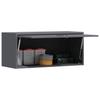 Wall Mounted Garage Cabinet with Gas Spring Door Anthracite