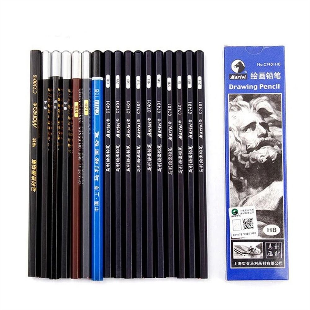 12B 14B 7B 8B 10B Art Stationery Soft Charcoal Drawing Pencils Sketch Pencils 2B Pencils HB 2H B 2B